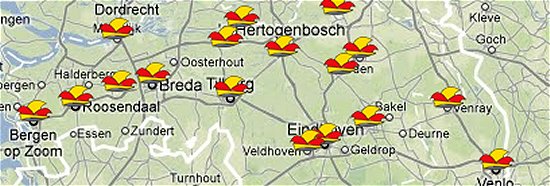 Carnaval - plaatsnamen in Nederland
