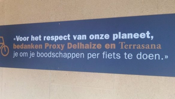 Slogan van Delhaize: 'voor het respect van onze planeet...'